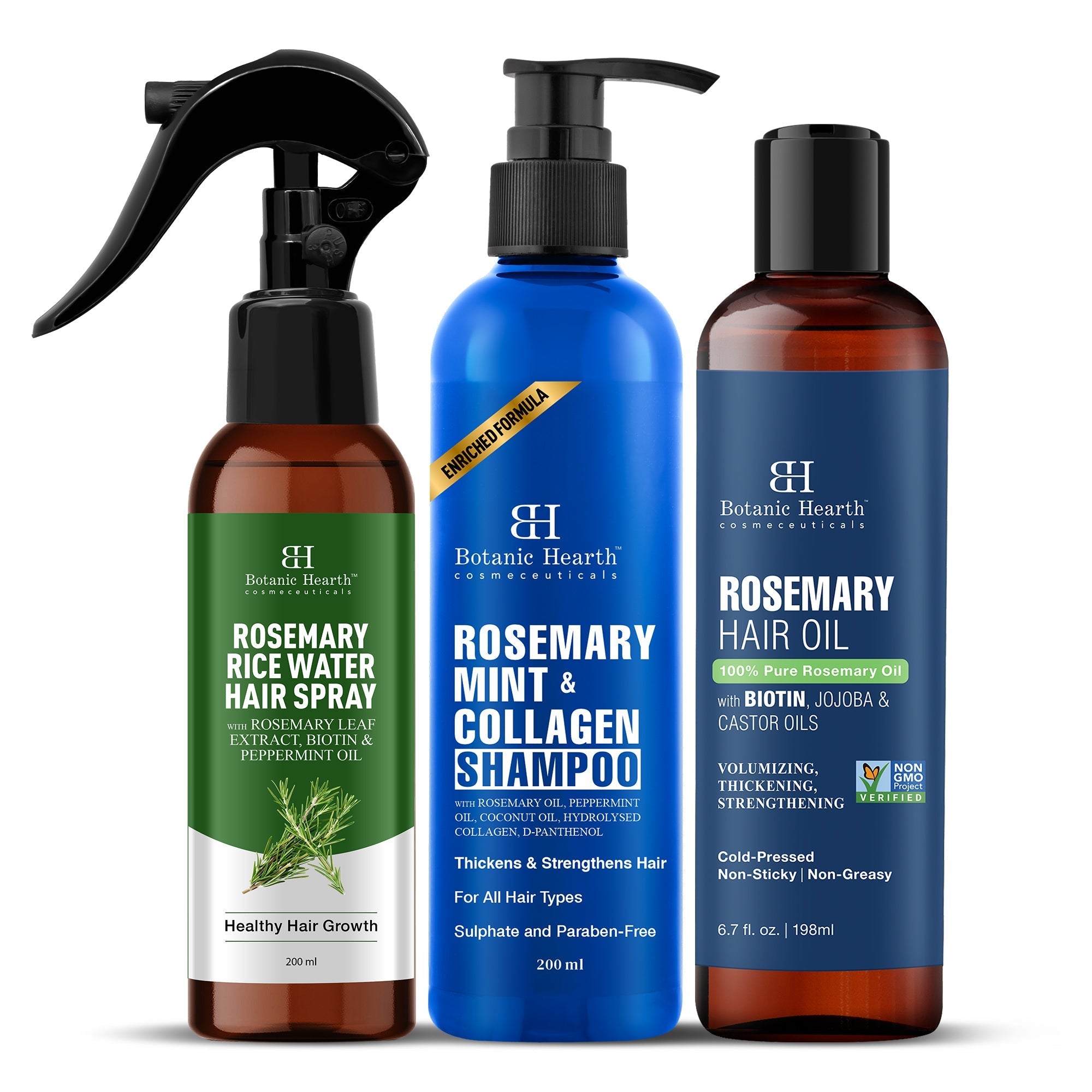 Botanic Hearth Rosemary 3-Step Hair Care Trio