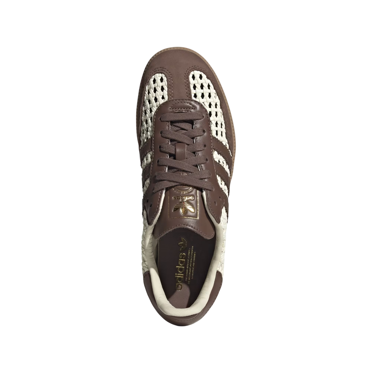 Adidas Samba OG Basketweave Cream White Earth Strata (Women's)