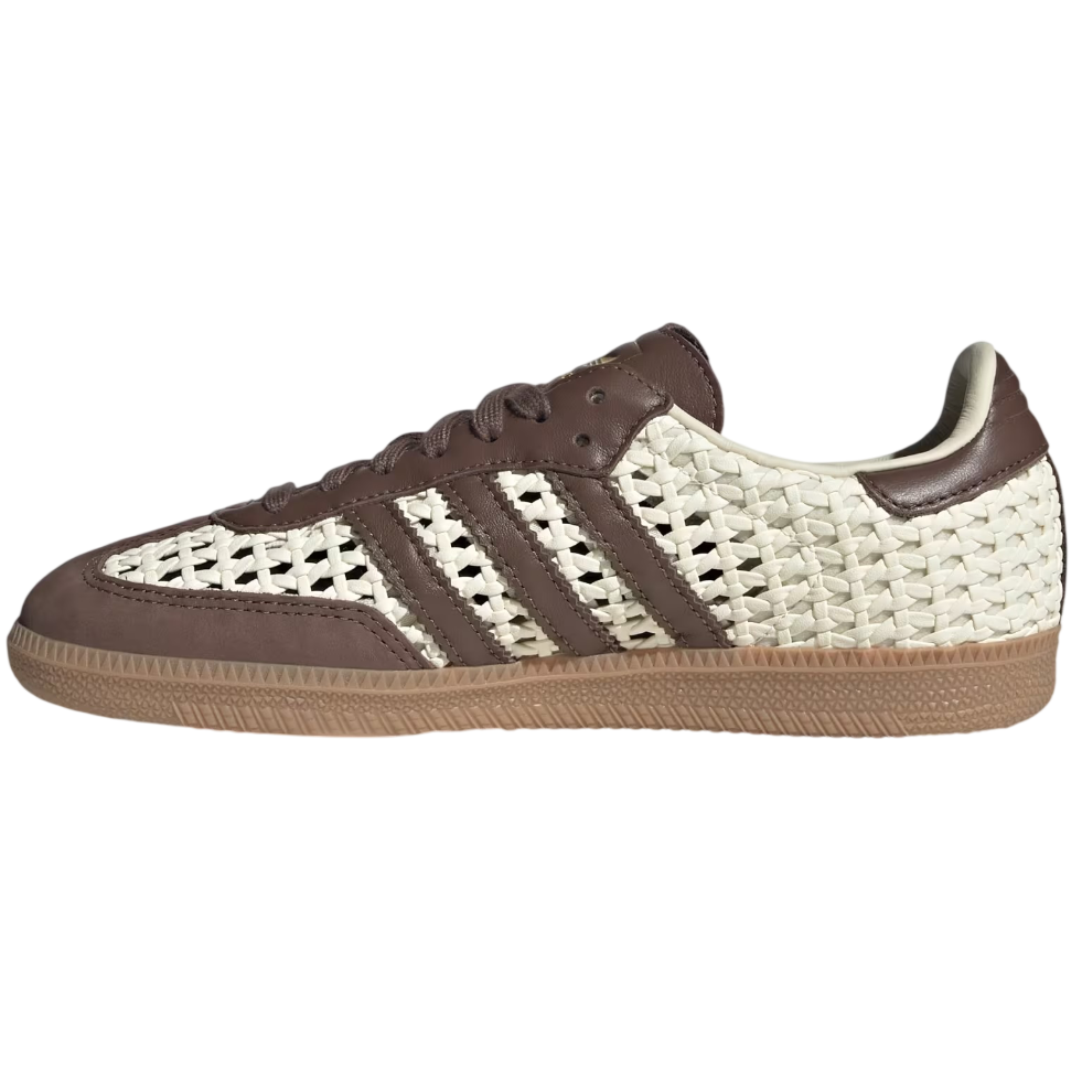 Adidas Samba OG Basketweave Cream White Earth Strata (Women's)