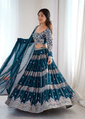 Lehenga Mart Gorgeous Lehenga Choli For Wedding-Blue