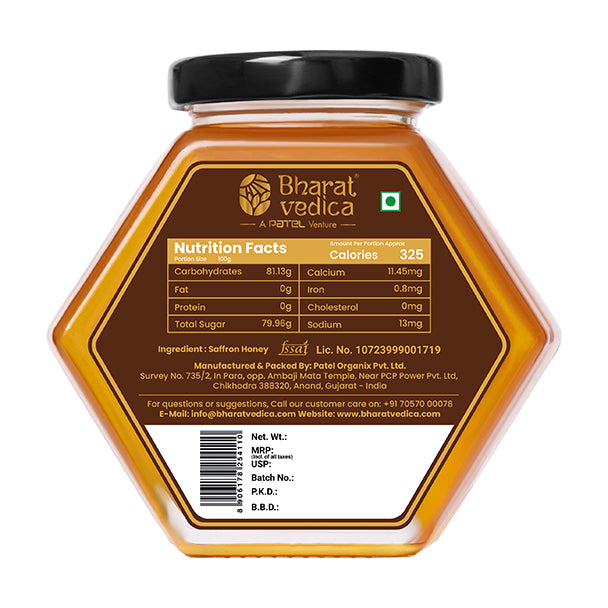 Bharat Vedica Saffron Honey - Kesar Honey / Kesar Shehad