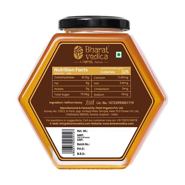 Bharat Vedica Saffron Honey - Kesar Honey / Kesar Shehad