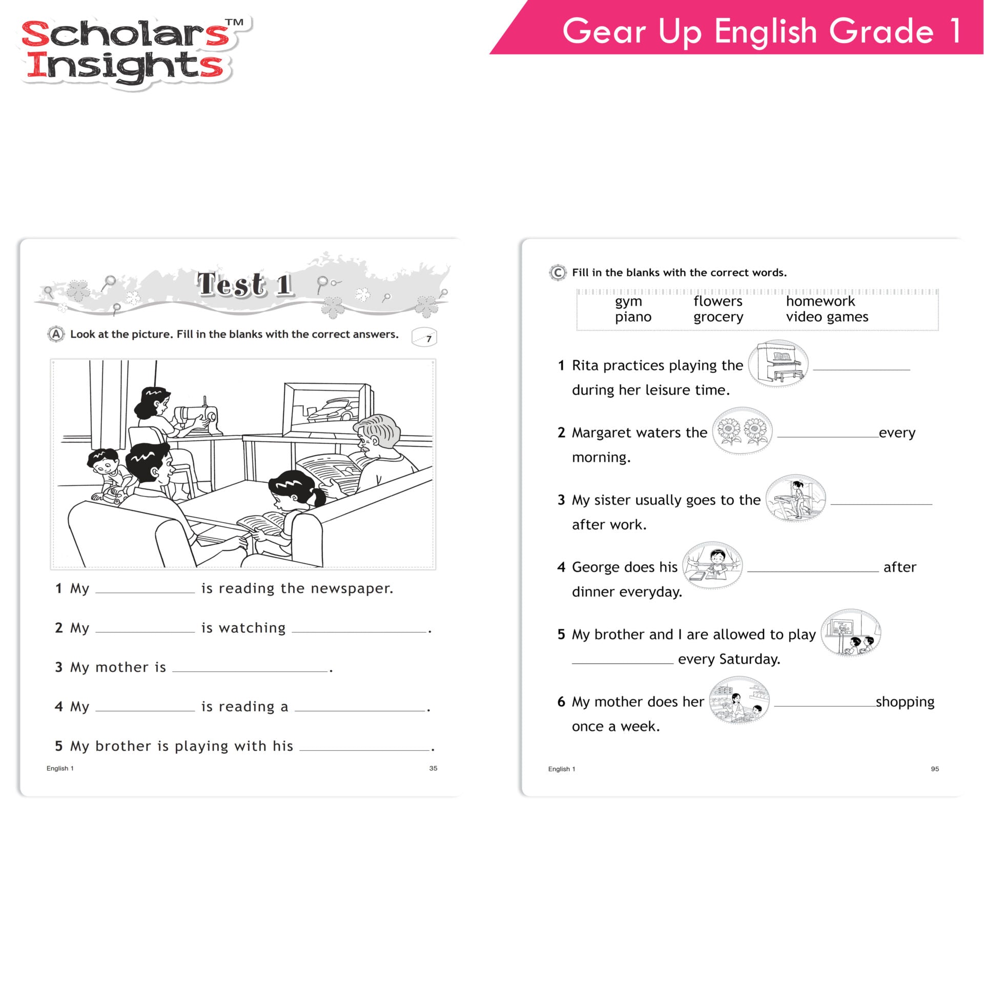 Scholars Insights Gear Up English Grade 1