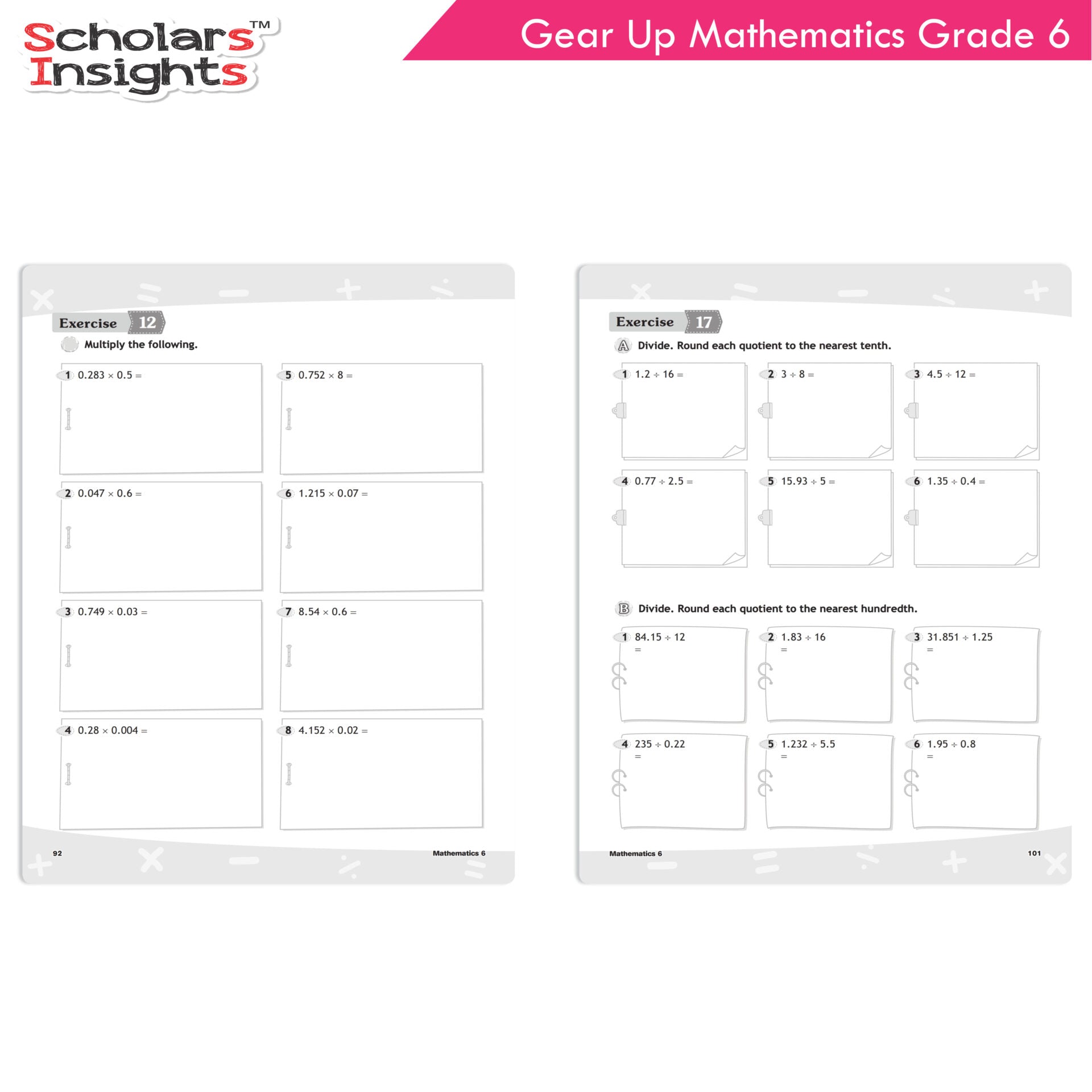 Scholars Insights Gear Up Maths Grade 6