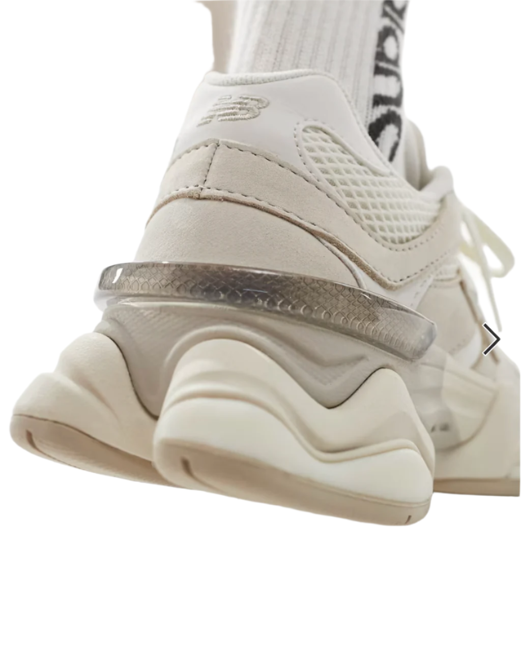 New Balance 9060 Beige Ribbon Laces
