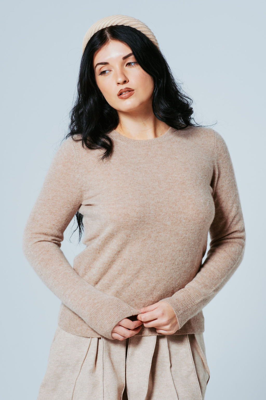 The Juliette Sweater — 100% Cashmere in Crème │ Petite