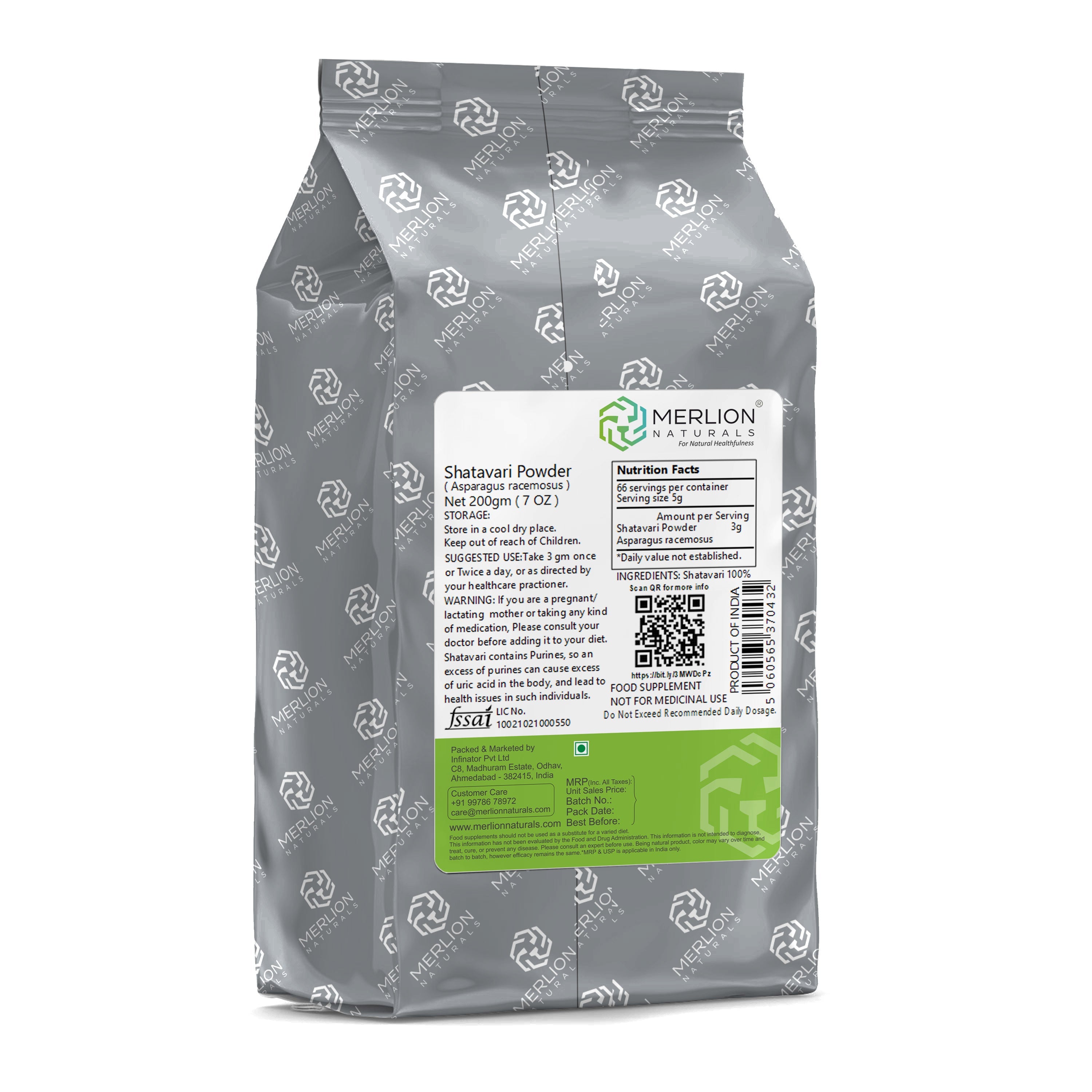 Merlion Naturals Shatavari Root Powder