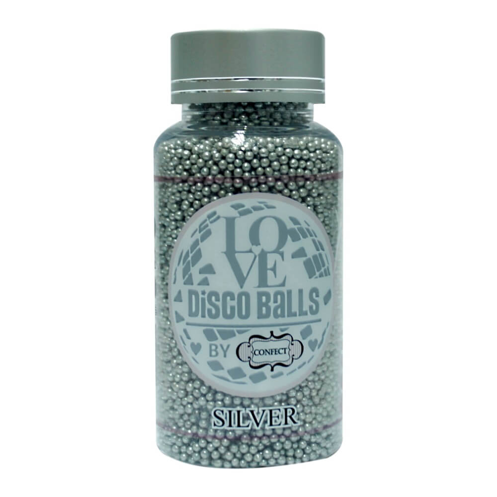 Confect Silver Disco Balls Sprinkles 2 MM