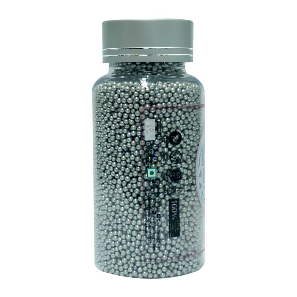 Confect Silver Disco Balls Sprinkles 2 MM