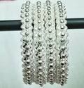Elite Trading Silver Bangles for Women Traditional & Everyday Wear/Odissi dance acessory
