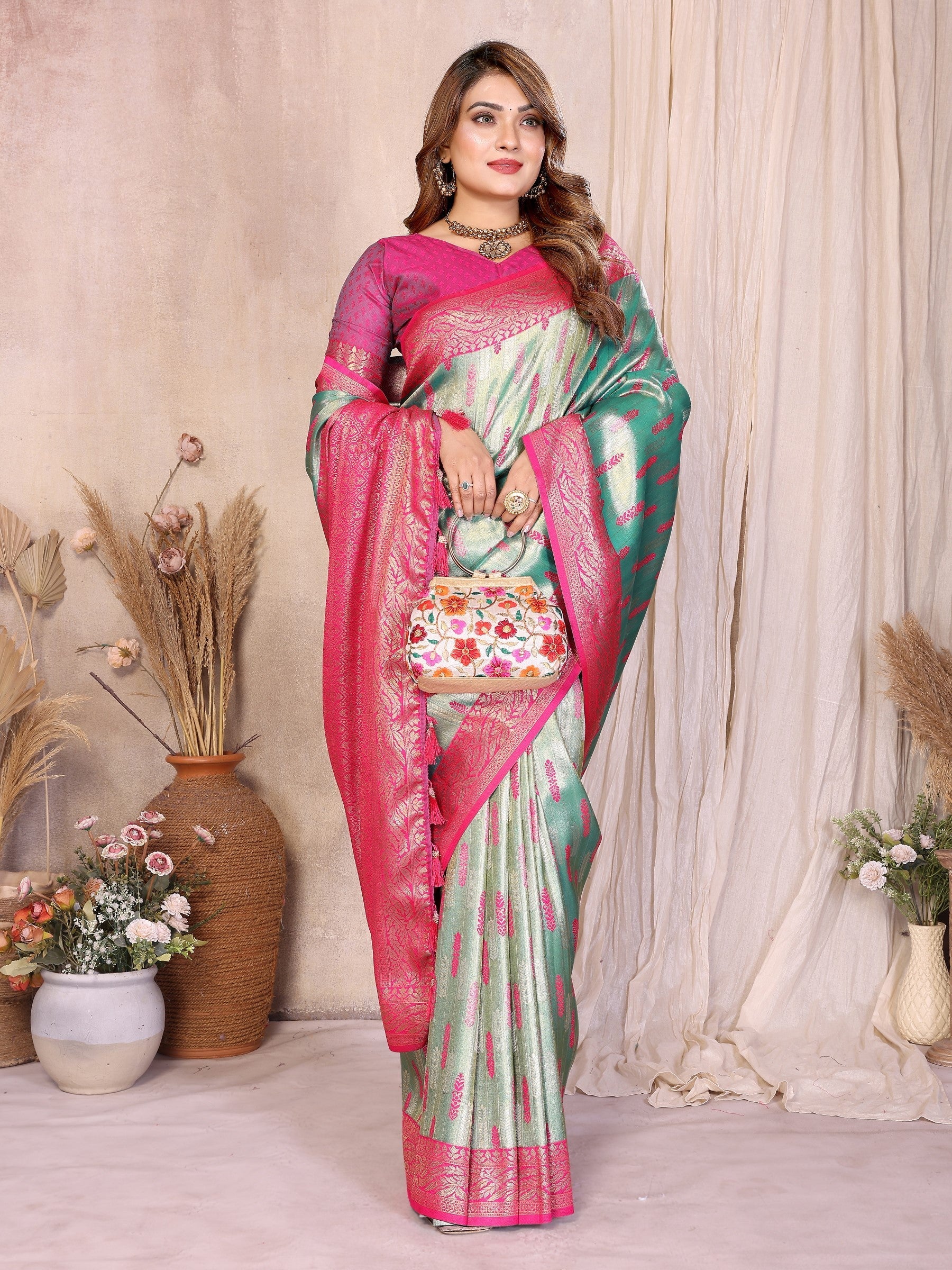 Anaita Banarasi Tissue Silk Saree