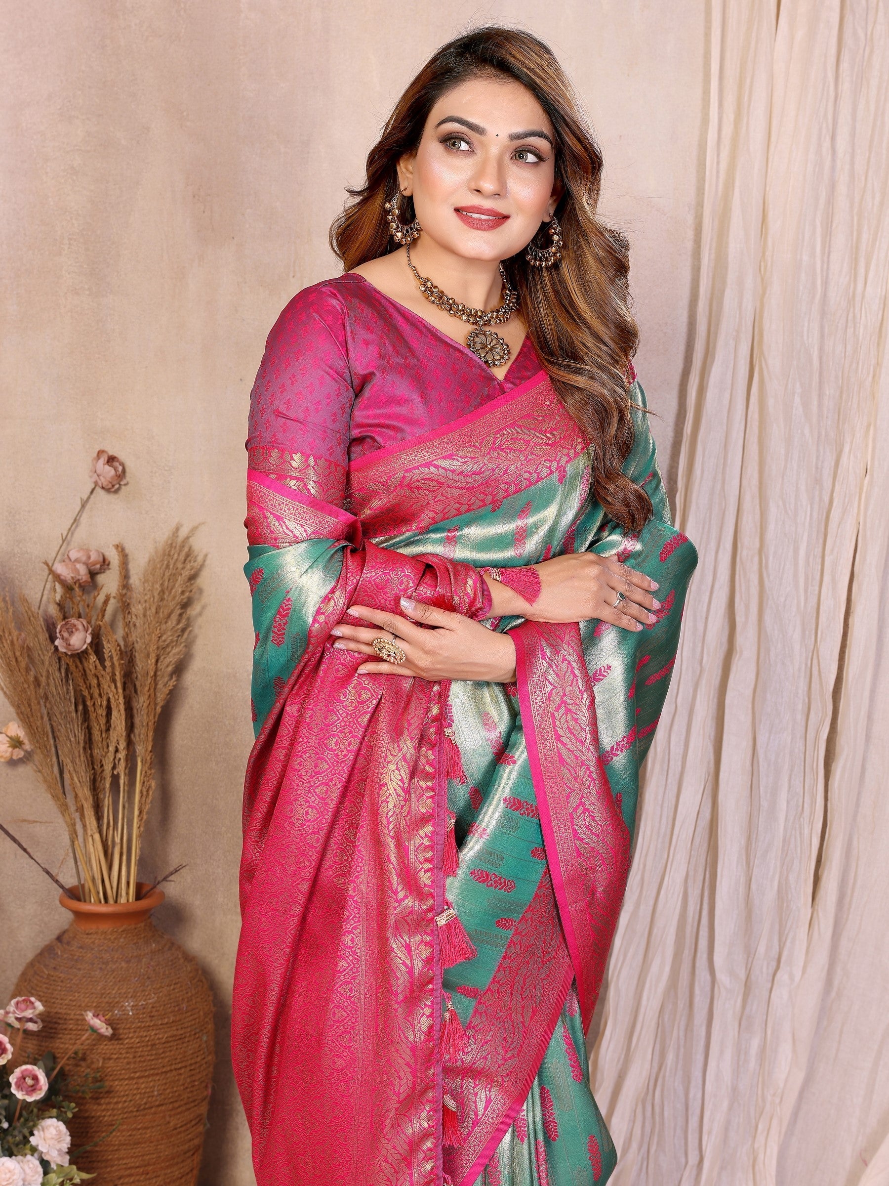 Anaita Banarasi Tissue Silk Saree