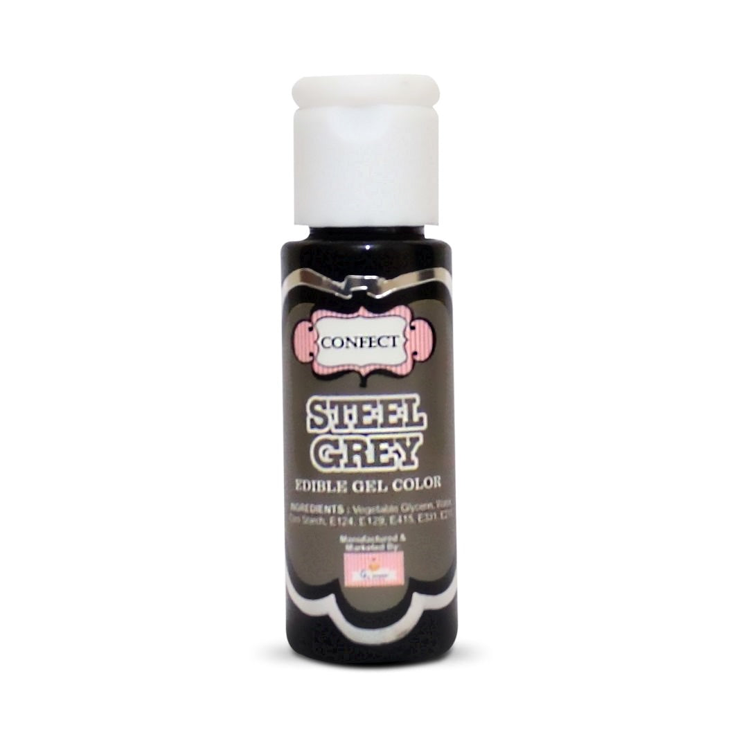 Confect Steel Grey | Edible Gel Color