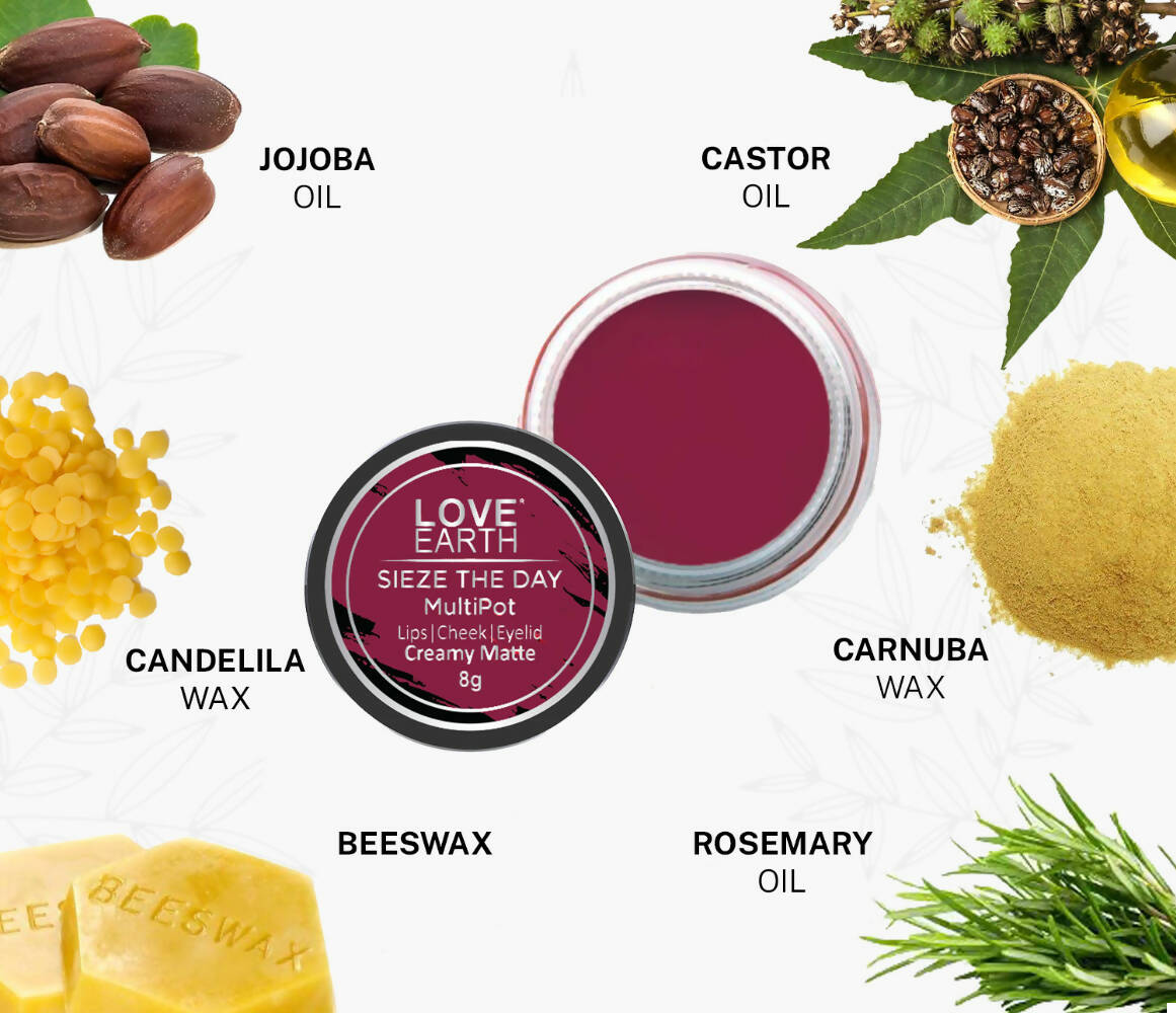 Love Earth Lip Tint & Cheek Tint Multipot-Sieze The Day