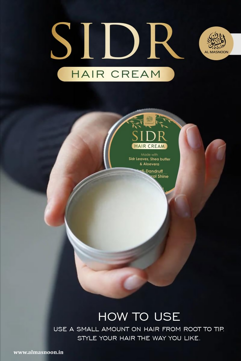 Al Masnoon Sidr Hair Cream Herbal Anti-Dandruff Cream