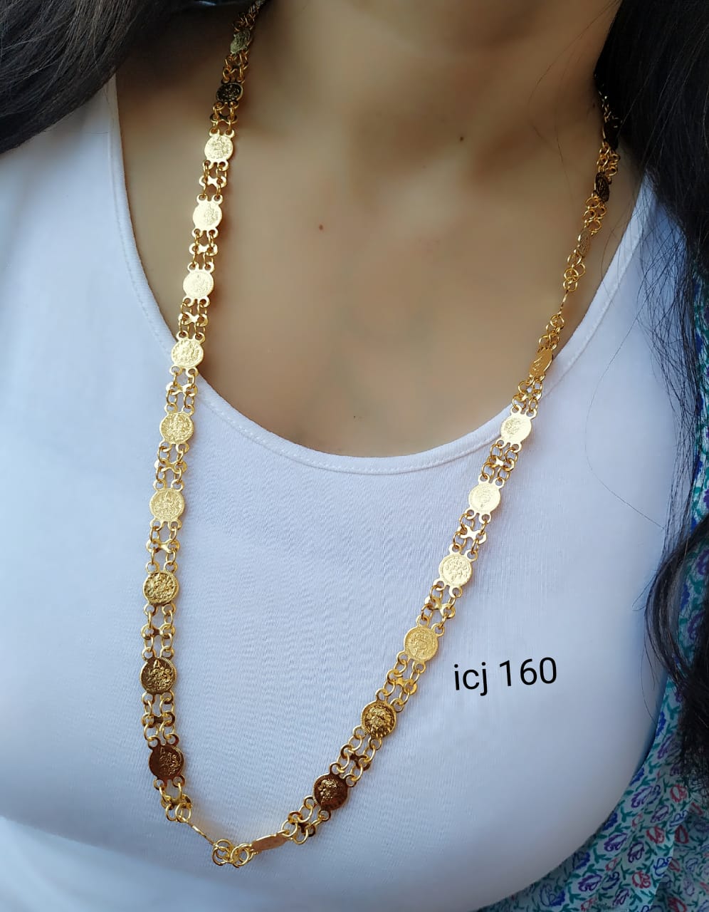 Gold-Polished Alloy Goddess Laxmi Ginni Chain - The Pari