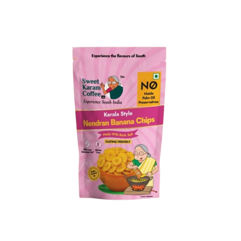 Sweet Karam Coffee Nendran Banana Chips - Rock Salt (Fasting Special)