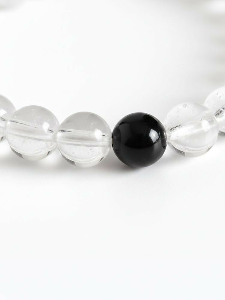 NVR White Crystal Evil Eye Bracelet for Men & Women