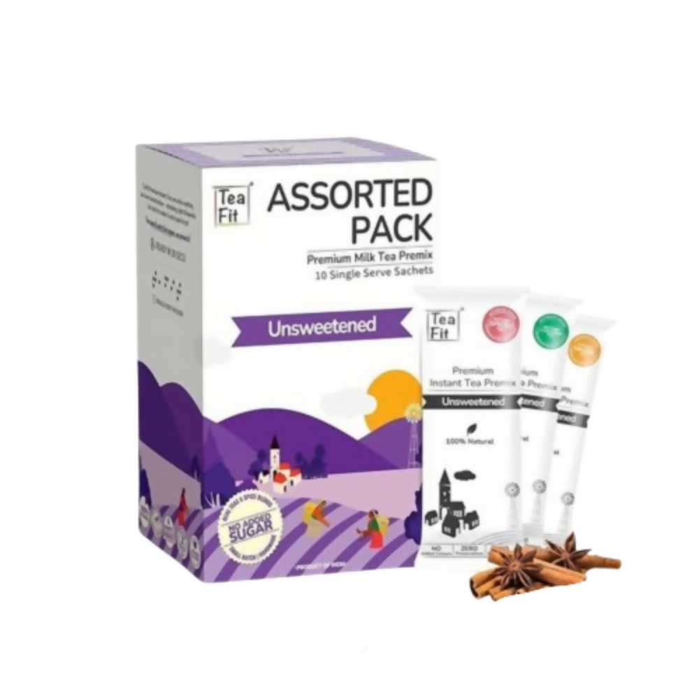 TeaFit Premium NO SUGAR Instant Assorted Tea Premix combo
