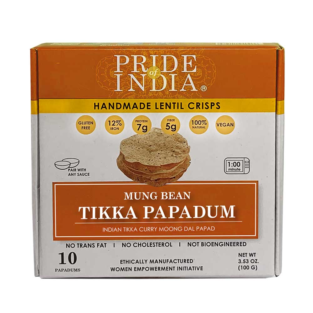 TIKKA CURRY MUNG BEAN PAPADUM LENTIL CRISP