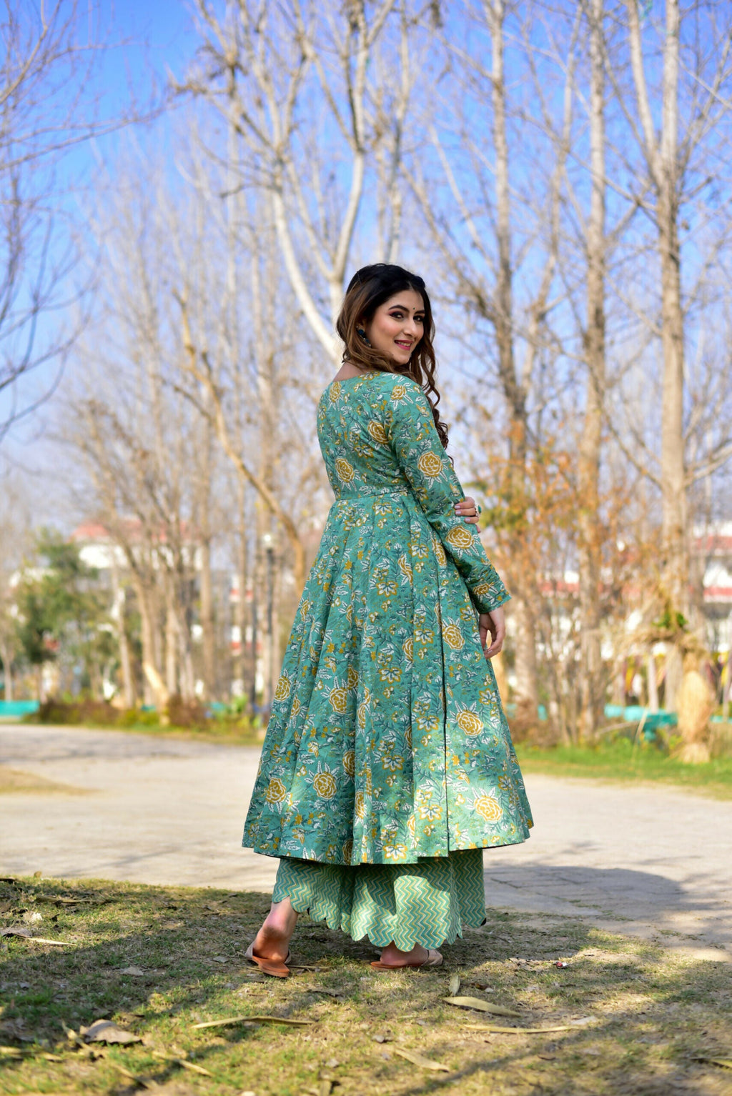Aayaa Pure Cotton Silk Suit With Heavy Digital Print - Multi Color