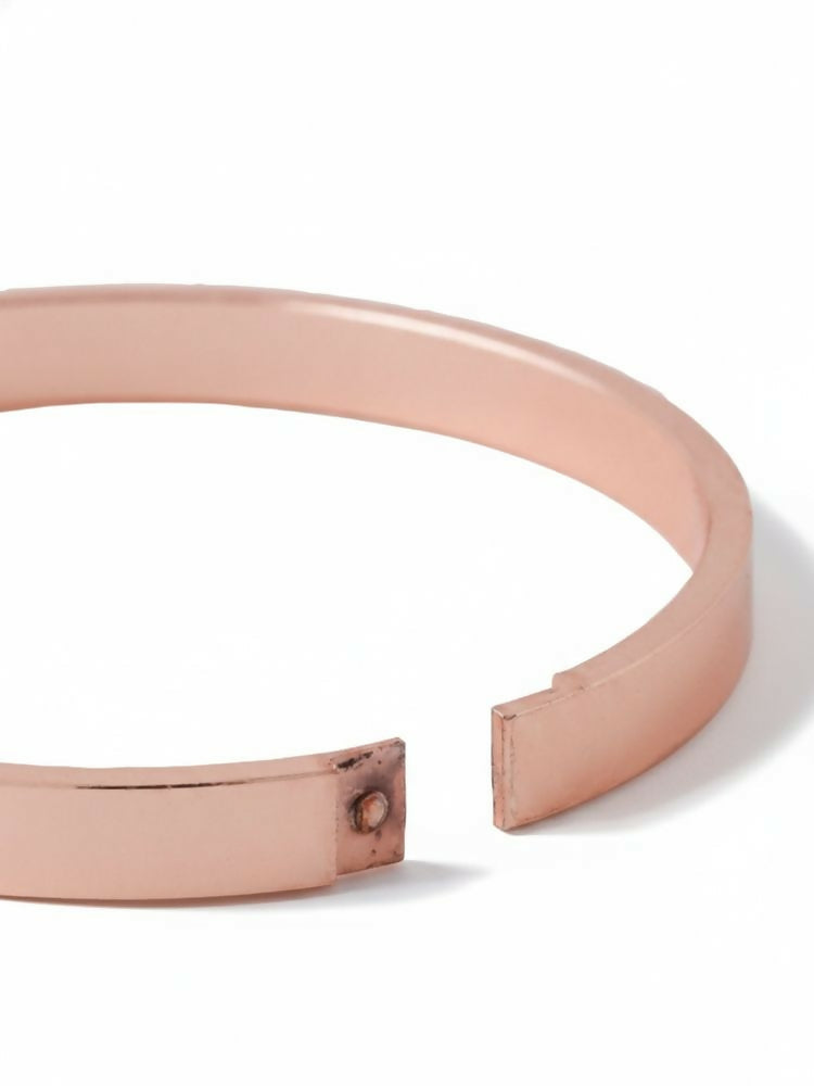 NVR Men's Rose Gold Kada Bracelet