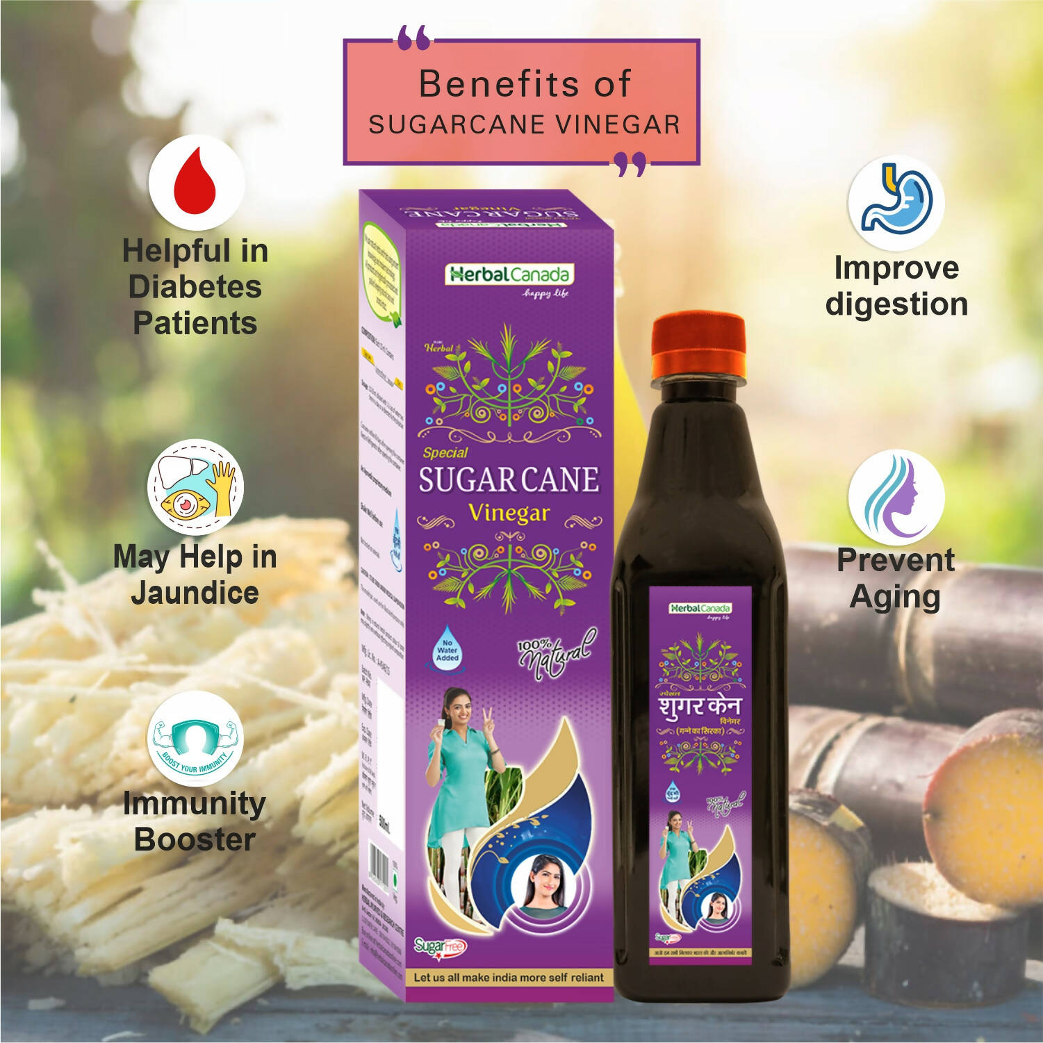 Herbal Canada Sugar Cane Vinegar