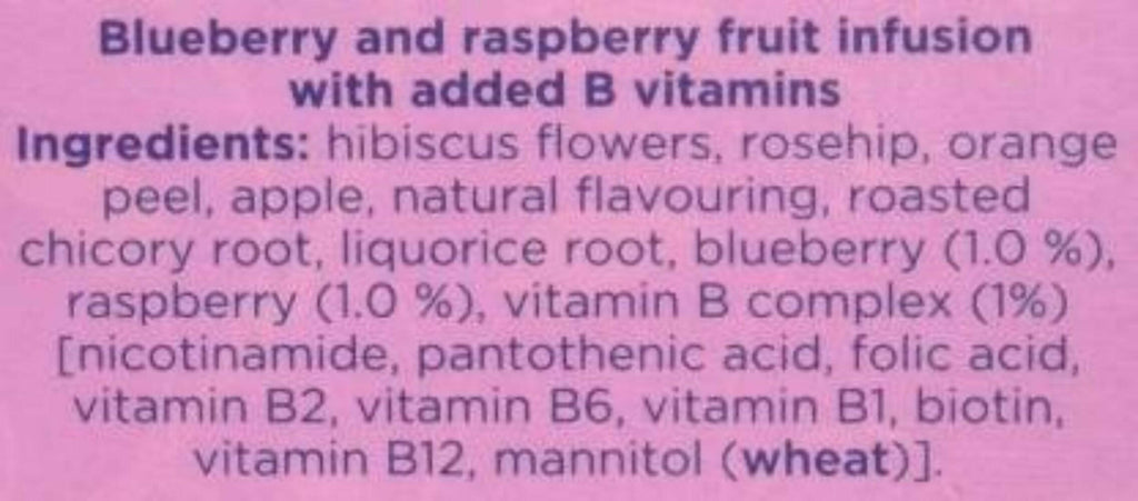 Tetley Super Fruits Boost With Blueberry & Raspberry Tea Bags