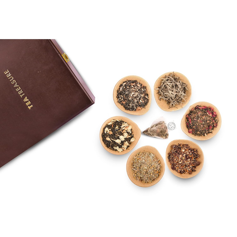 Tea Treasure Wooden Tea Chest - Gift Box