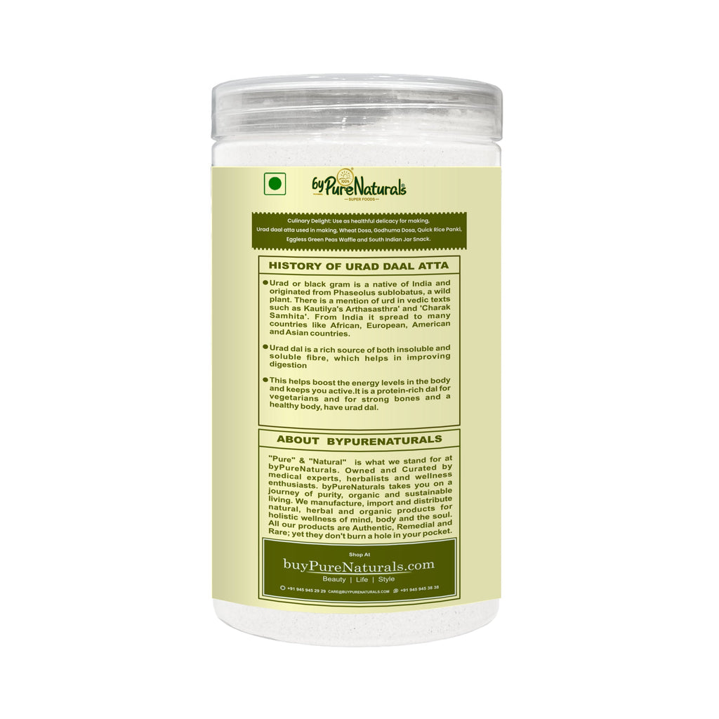 byPureNaturals Urad Daal Atta (Black Lentils Flour)