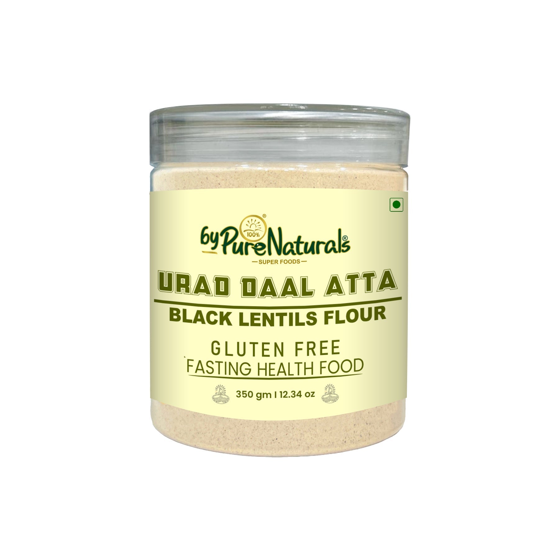 byPureNaturals Urad Daal Atta (Black Lentils Flour)