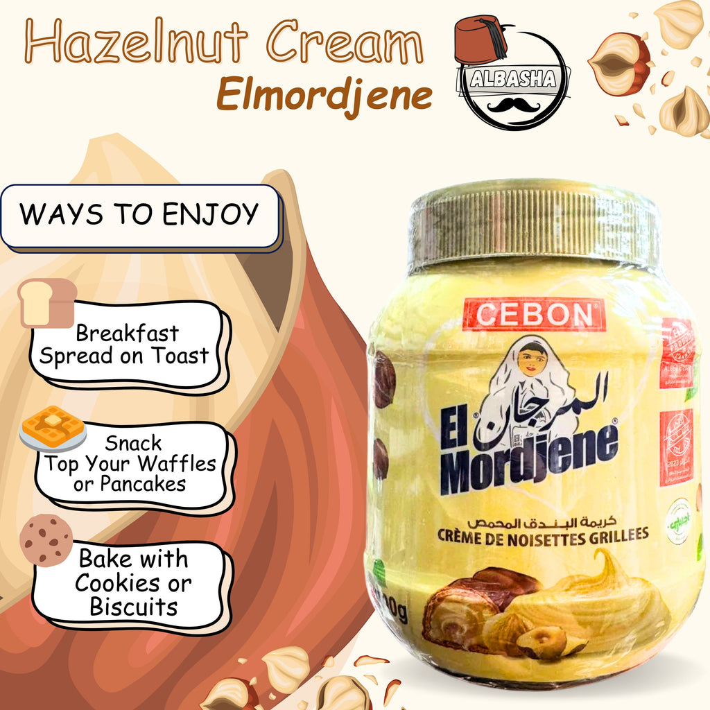 El Mordjene Cebon Creamy Hazelnut Chocolate Spread, 700g