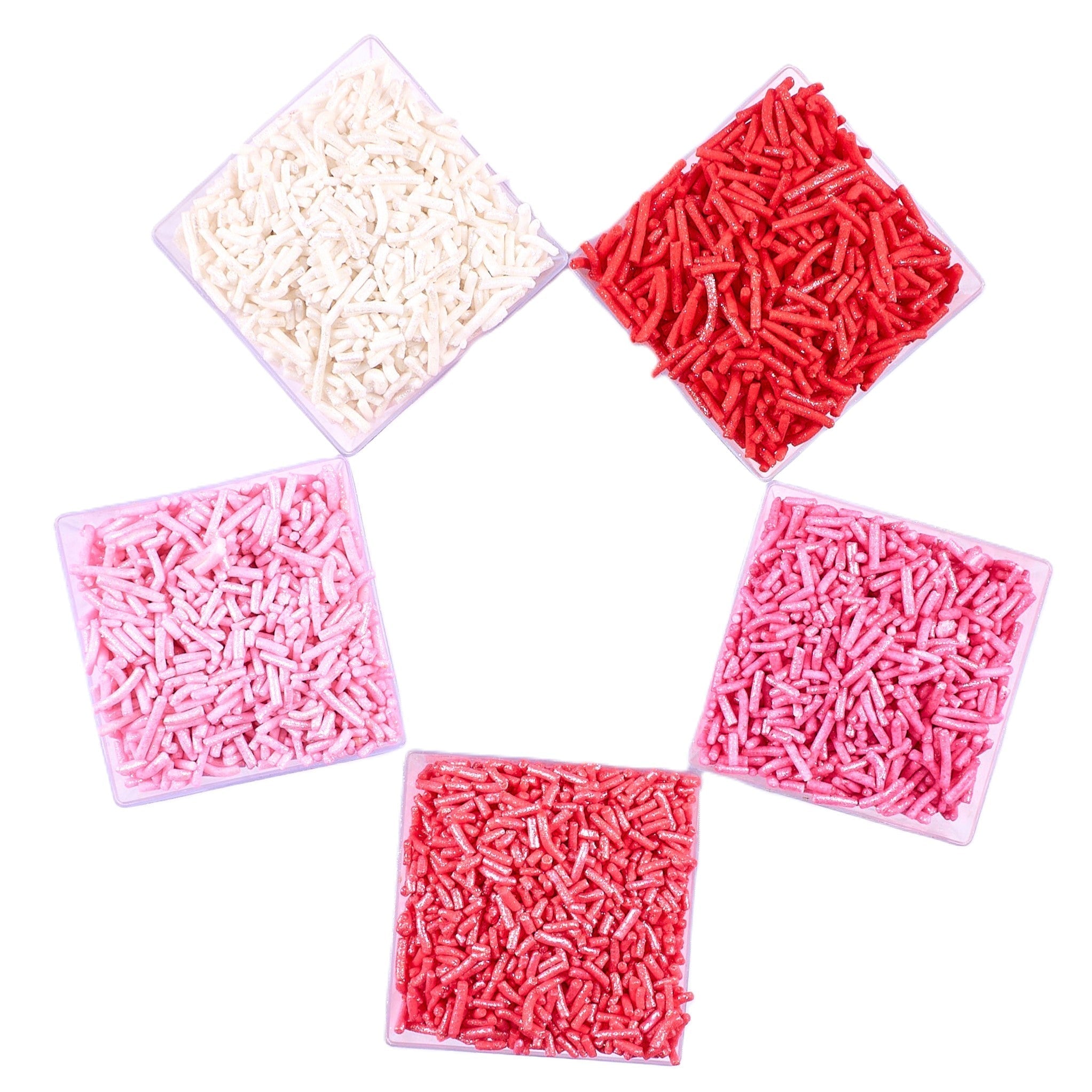 Confect Valentine Sprinkles | 04 Edible Decoration for Baking & Dessert