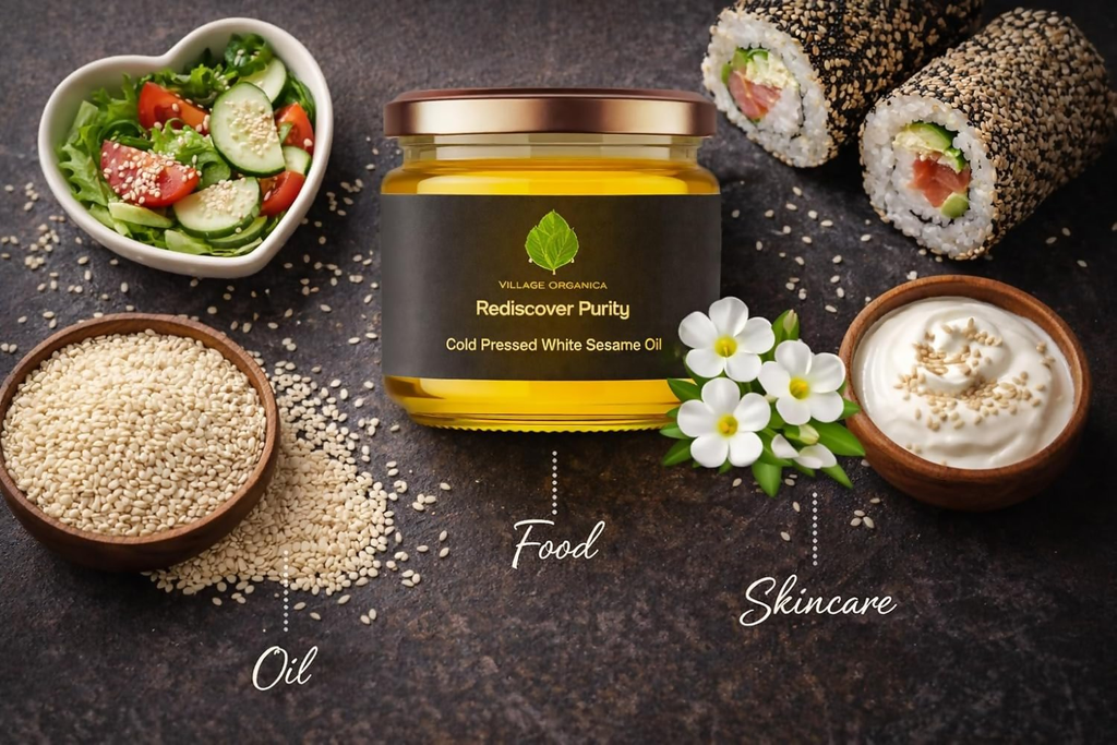 Village-Organica White Sesame Oil