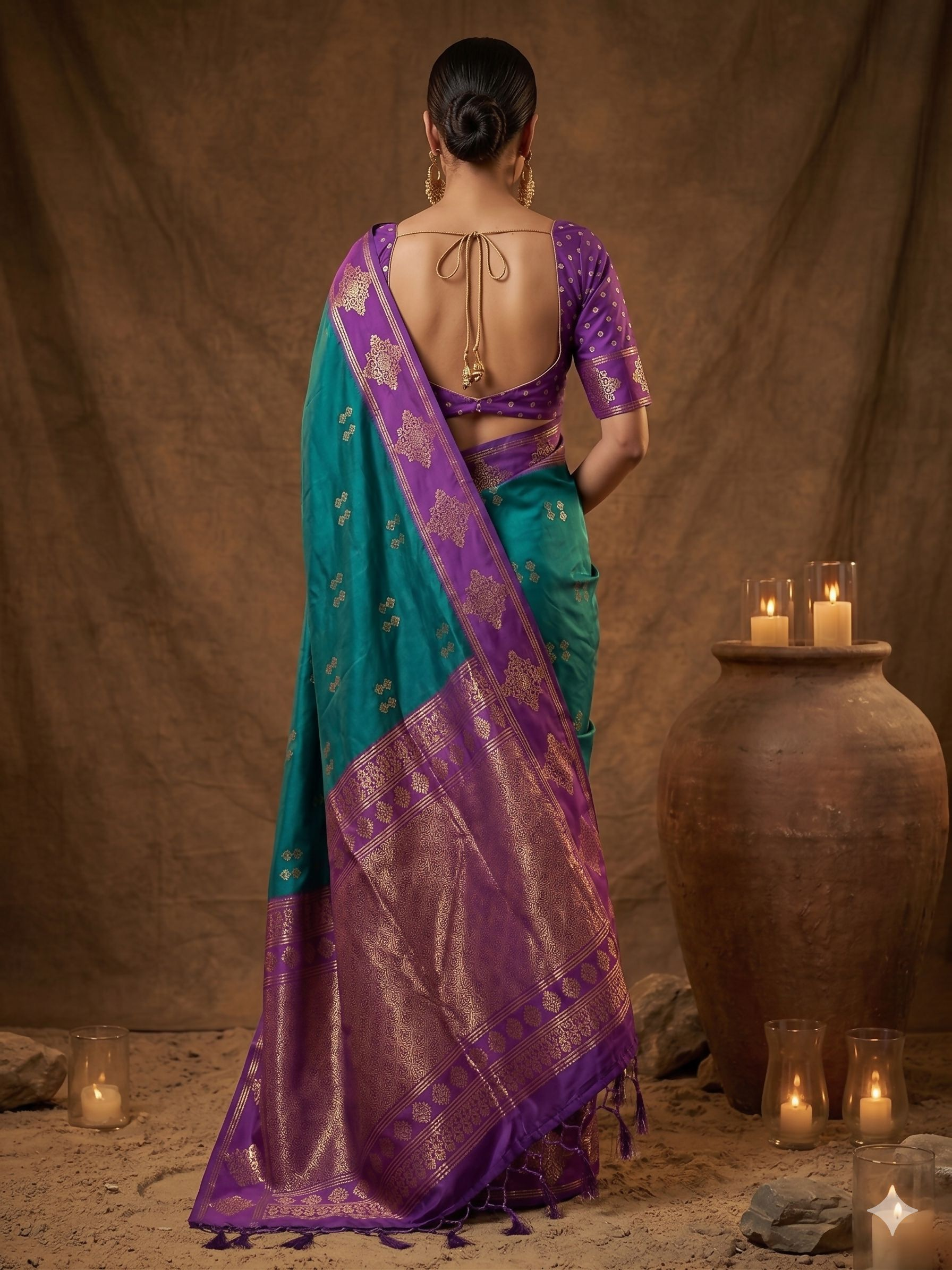 Shree Shyam Fashion Teal Green Soft Silk Saree