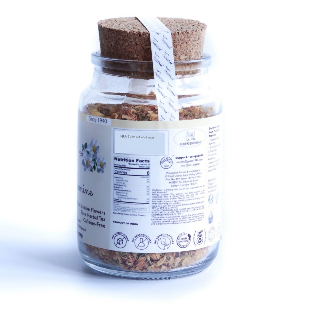 Tassyam Organics Jazzy Jasmine Herbal Tisane