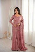 Teeya Creation Peach Fendy Silk Trending Party Wear Salwar Suit