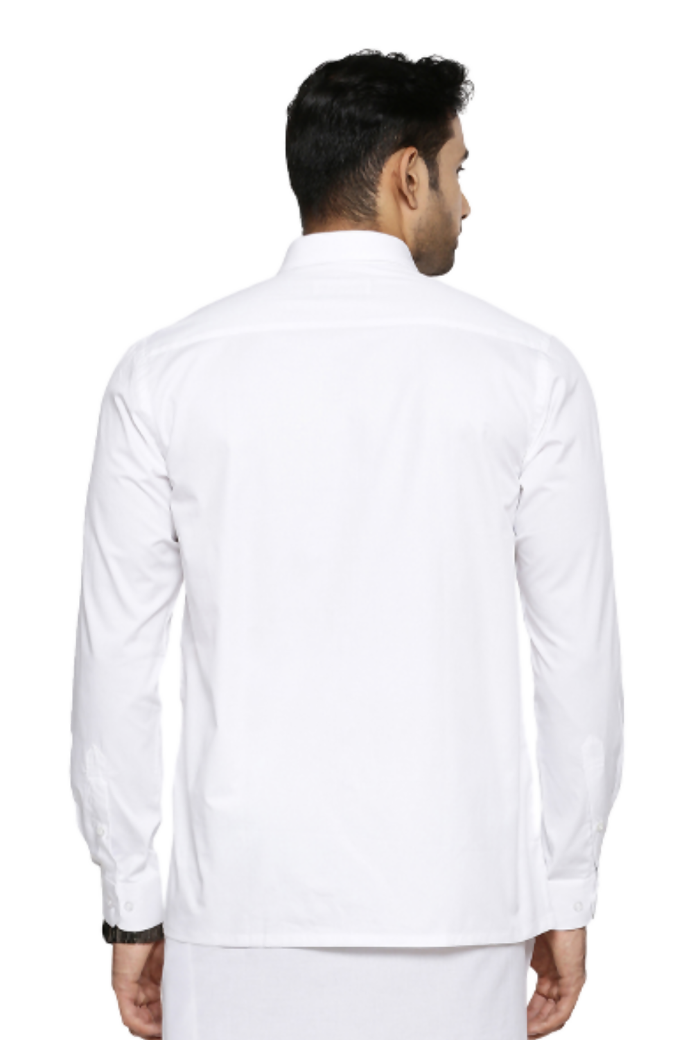 Ramraj Cotton Mens Full Sleeve Formal 100 % Cotton White Shirt