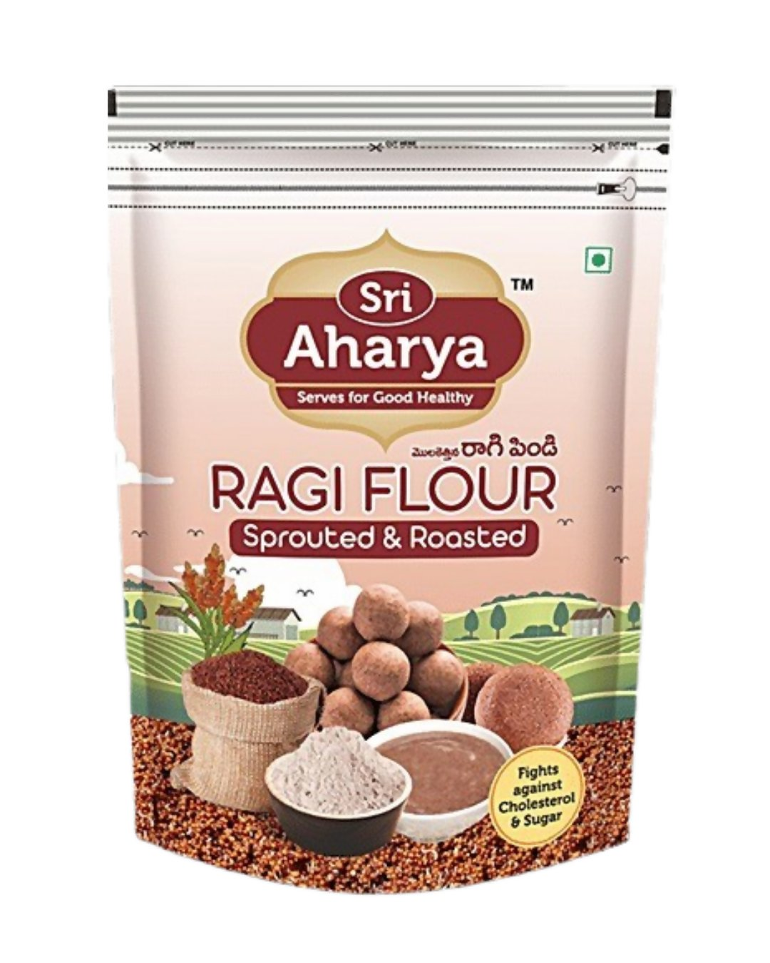 Sri Aharya Ragi Flour - Sprouted & Roasted