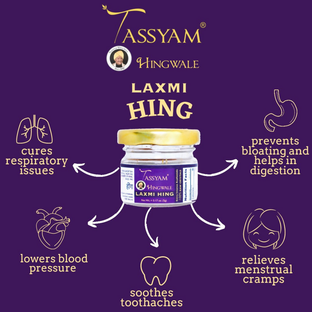 Tassyam Organics Laxmi Chand Strong Raw Hing Crystals