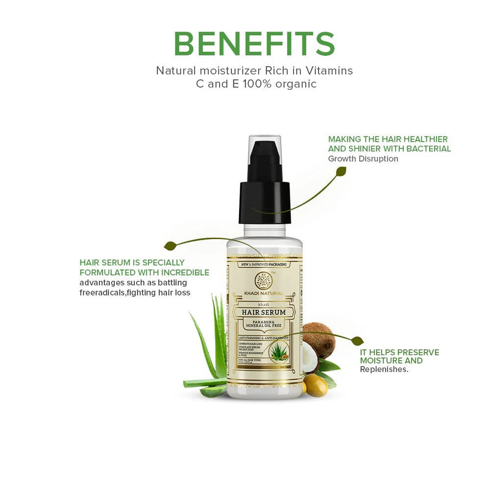 Khadi Natural Hair Serum (Paraben & Mineral Oil Free)