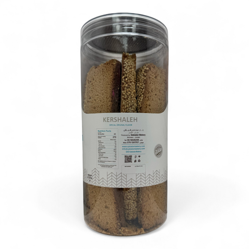 Qabalan Sesame Tea Rusk 350 G – Crunchy Nutty Snack