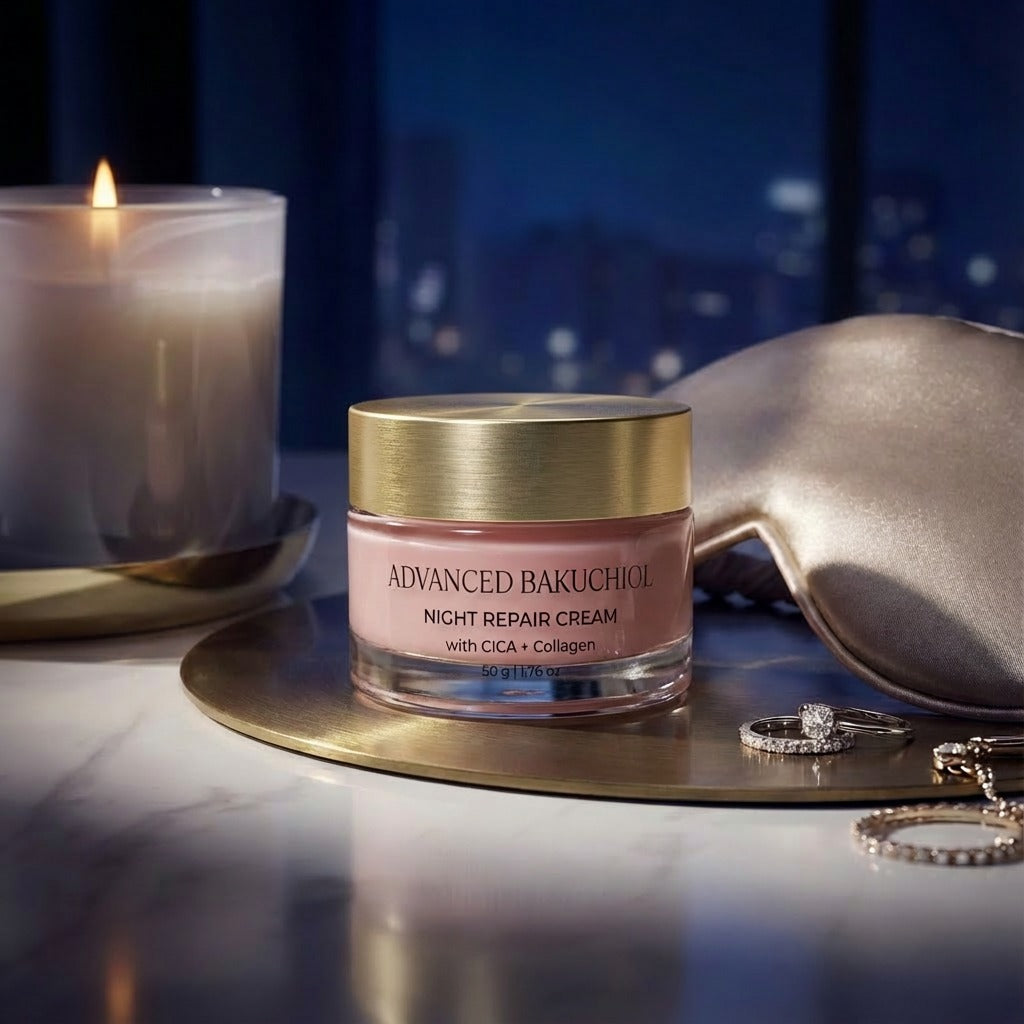 VedicDerm Olive Squalene Age Defying Night Cream with 24K Gold & Ceramides