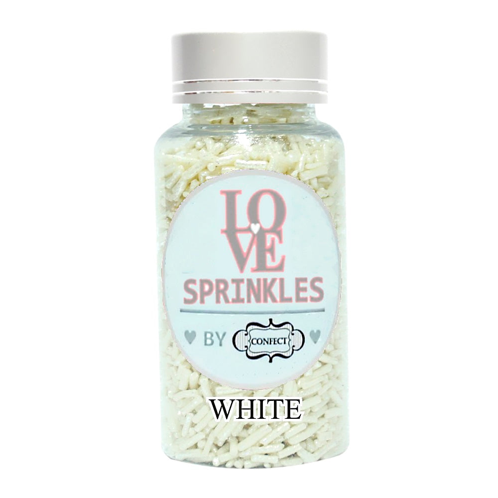 Confect White Vermicelli Sprinkles