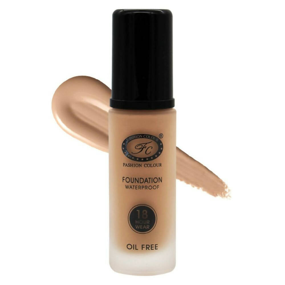 Fashion Colour Oil Free Waterproof Foundation-03 Golden Beige (Medium Skin Tone)