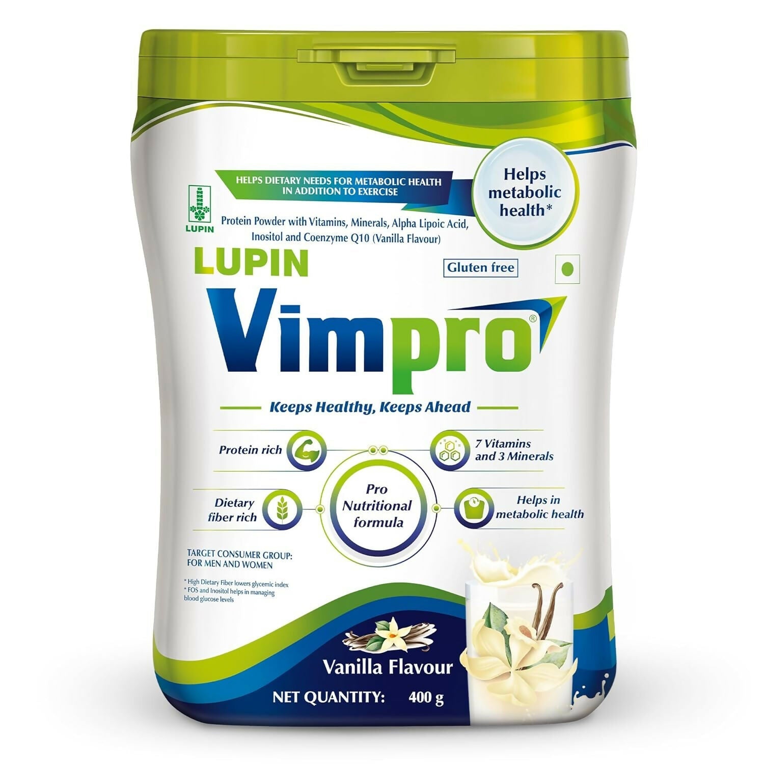 Lupin Vimpro Nutritional Vanilla Protein Powder