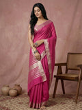 Shree Shyam Fashion Wine Cotton Saree