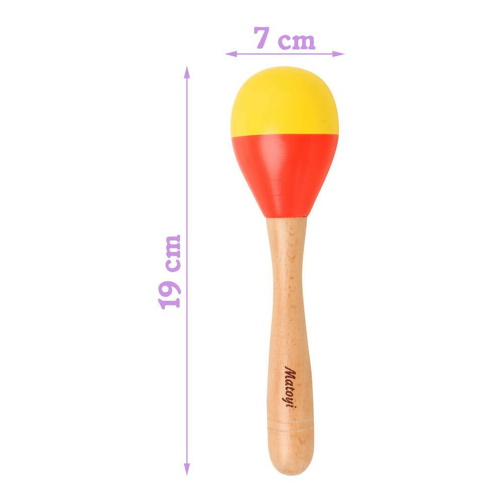 Matoyi Wooden Baby Bead Rattle