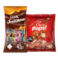 LuvIt. Smackers Chocolate Flavoured Assorted Lollipops & ChocoPops Chocolate