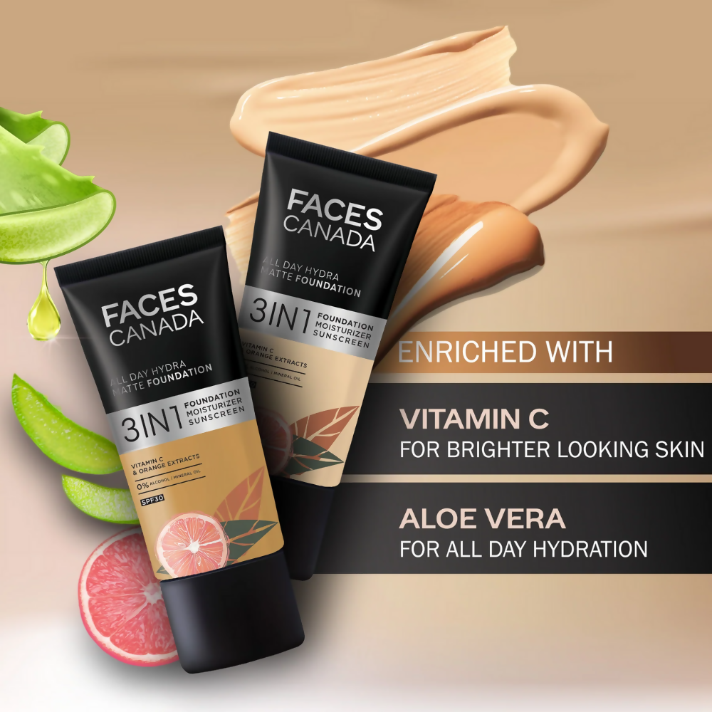 Faces Canada All In One Foundation with SPF 30 - Rose Ivory 011
